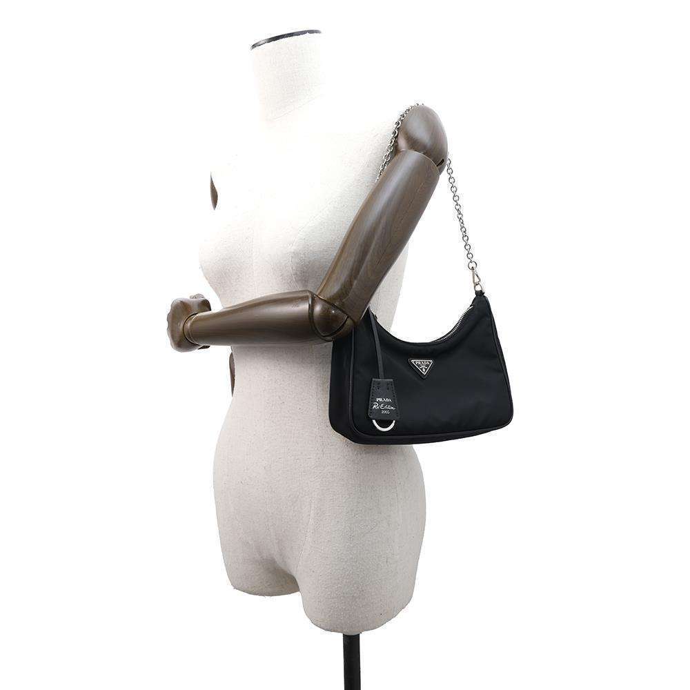 Prada Shoulder Bag Re Edition Black - Picture 5 of 12